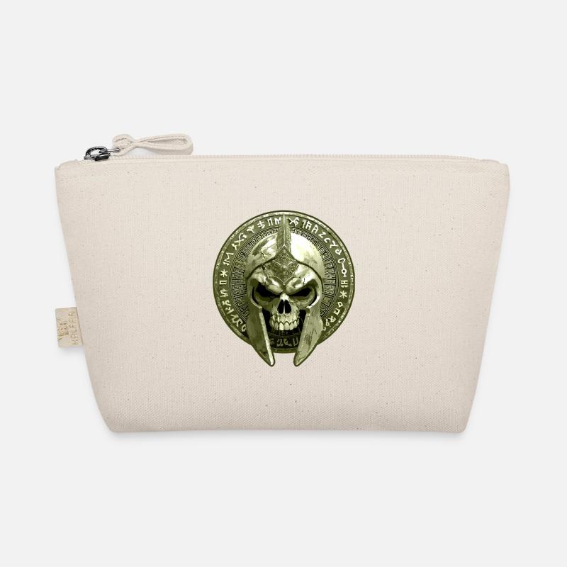 Spartan Skeleton Gladiator Skull Organic Pouch