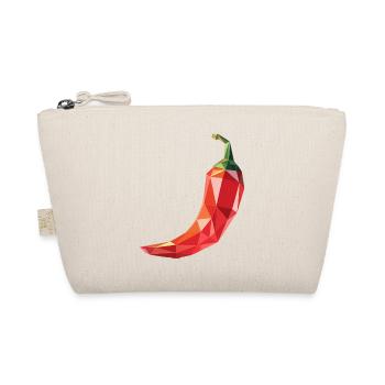Piment - Cool Low Poly Logo Végétal - Trousse biologique - nature - Devant