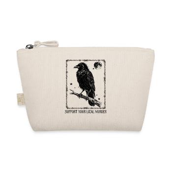 Support your local Murder - Crow - Organic Pouch - nature - Front