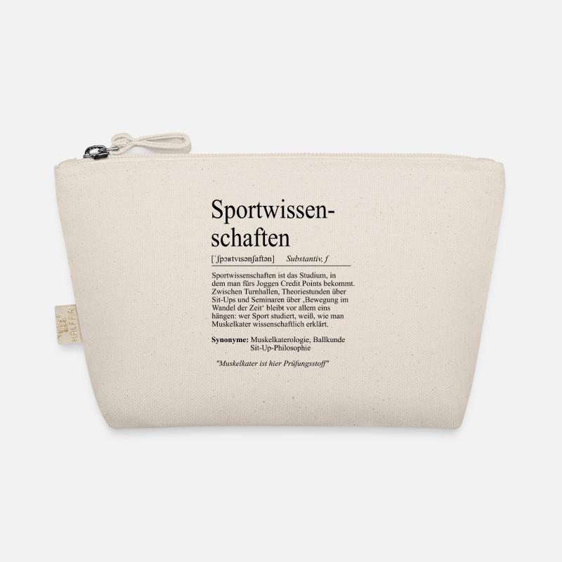 Unispruch "Sportwissenschaften" Geschenk Studenten Bio-Täschchen
