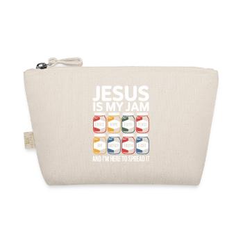 Jesus is my thing with grace, hope, faith, - Organic Pouch - nature - Front