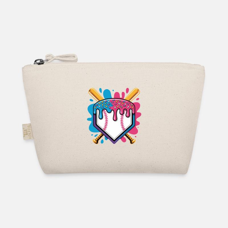 Assiette de baseball avec pépites de crème glacée Trousse biologique