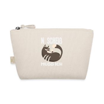 N shit I have to – middle finger - Organic Pouch - nature - Front