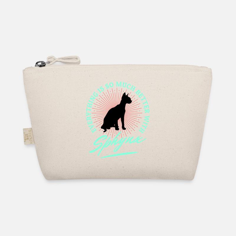 Sphynx Cat lustige Sprüche - Bio-Täschchen - Natur