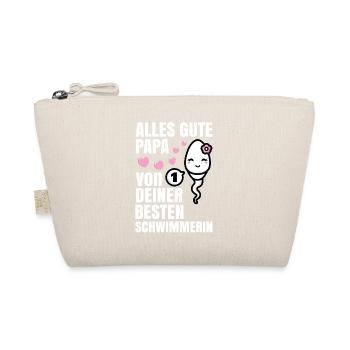 Tout le meilleur papa vous souhaite votre meilleur nageur - Trousse biologique - nature - Devant