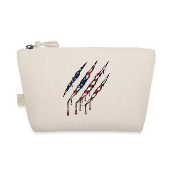 Scratch USA Flag Scratch Trace - Organic Pouch - nature - Front
