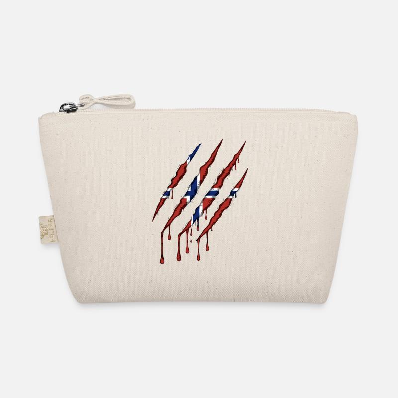Norwegen Kralle Norge Flagge Kratzspur  Bio-Täschchen