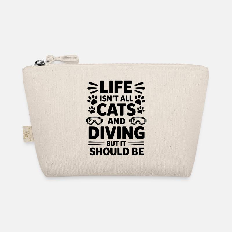 Diving Saying Cats Funny Diving Gift Organic Pouch