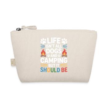 Camping Saying Dogs Funny Camping Gift - Organic Pouch - nature - Front
