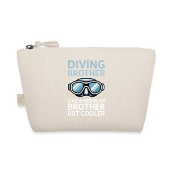 Diving Saying Brother Funny Diving Gift - Organic Pouch - nature - Front