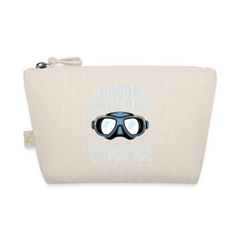 Diving Saying Brother Funny Diving Gift - Organic Pouch - nature - Front