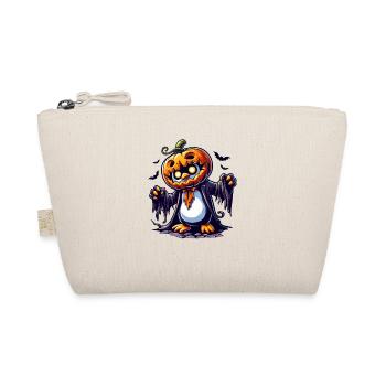 Mignon Halloween Pingouin Citrouille Chauve-souris fantaisiste - Trousse biologique - nature - Devant