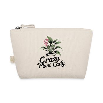 Crazy Plant Lady Bloom T-Shirt - Bio-Täschchen - Natur - Vorne