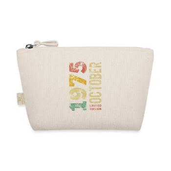 Limited Edition October 1975 Birthday Gift - Organic Pouch - nature - Front
