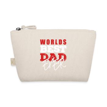 Bester Papa Der Welt Geschenke Vater Weihnachten - Bio-Täschchen - Natur - Vorne