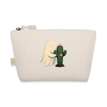 Cactus Friend Ghost Hugging Cactus - Organic Pouch - nature - Front
