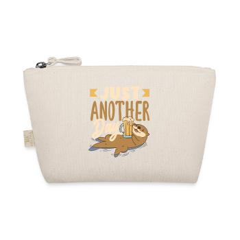 Sea Otter Cartoon Funny Word Game Otter - Organic Pouch - nature - Front