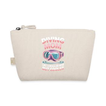 Diving Saying Mom Funny Diving Gift - Organic Pouch - nature - Front