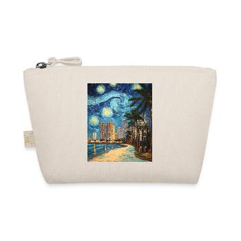 Miami Beach Florida Van Gogh Starry Night - Organic Pouch - nature - Front