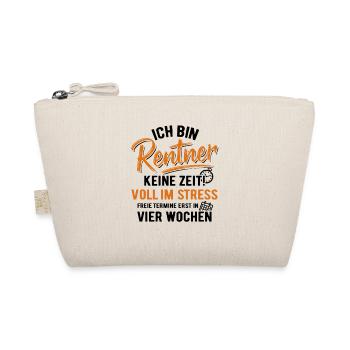 no time, full of stress, appointments, retirement, end - Organic Pouch - nature - Front