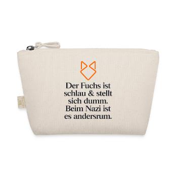 STATEMENT GEGEN RECHTS - Bio-Täschchen - Natur - Vorne