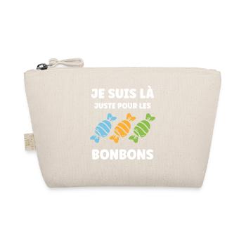 Je suis là pour les bonbons - Trousse biologique - nature - Devant