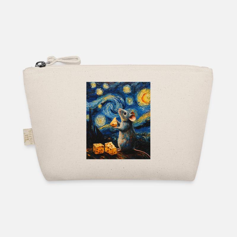 Souris mange du fromage Nuit étoilée à la Van Gogh Trousse biologique