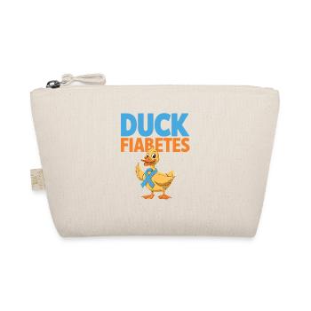  Duck Fiabetes Ente Diabetes Awareness Blaues Band - Bio-Täschchen - Natur - Vorne
