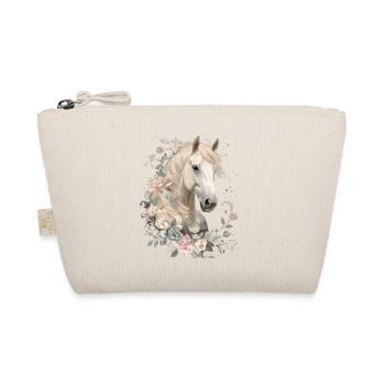Stallion with flower crowns - Organic Pouch - nature - Front