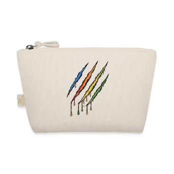 Wild Life Claw - Colorful Bear Claw Scratch Mark - Organic Pouch - nature - Front