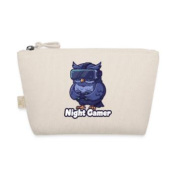 NachtGamer Eule VR - Bio-Täschchen - Natur - Vorne