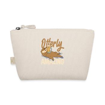 Sea Otter Cartoon Otterly Amazing - Organic Pouch - nature - Front