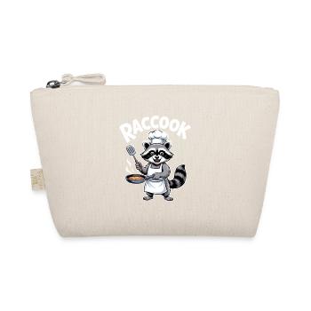 Raccook Raccoon Chef Pun Kitchen Humor - Organic Pouch - nature - Front