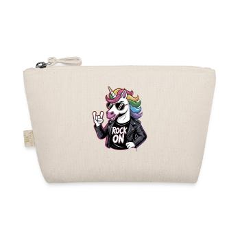 Rock On Licorne avec crinière arc-en-ciel Veste en cuir - Trousse biologique - nature - Devant