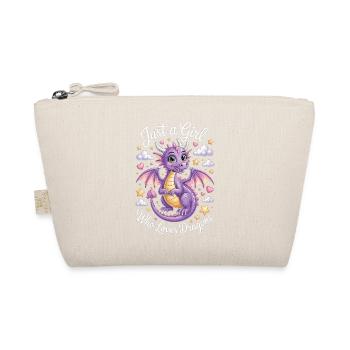 Juste une fille qui aime les dragons Chemise de dragon mignon - Trousse biologique - nature - Devant