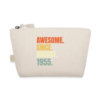 awesome since august 1955 birthday - Bio-Täschchen - Natur - Vorne