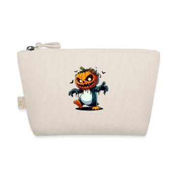 Pingouin effrayant avec citrouille Halloween Zombie - Trousse biologique - nature - Devant