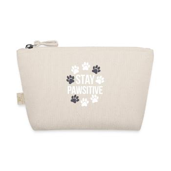 Stay Pawsitive Pawprints Tee - Organic Pouch - nature - Front