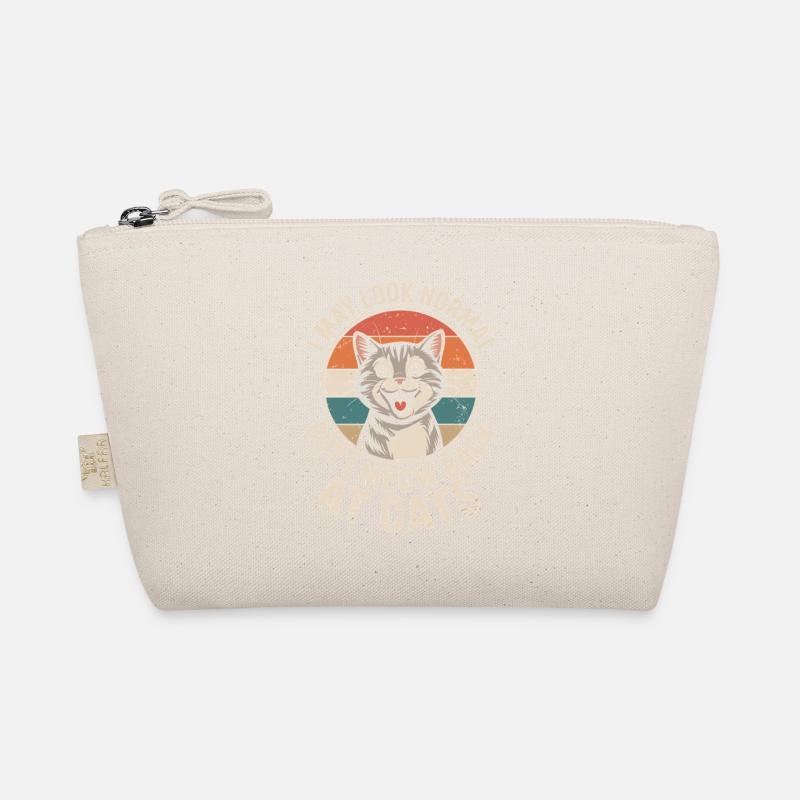 Cat I May Look Normal I Meow Back At Cats Organic Pouch