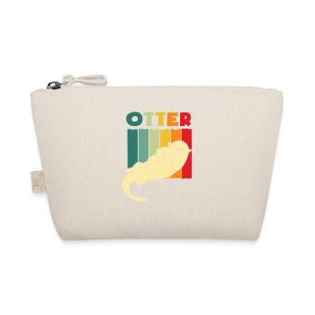 Retro Sea Otter Cartoon - Organic Pouch - nature - Front