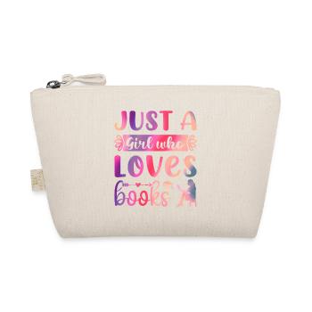 Just a girl who loves books - Organic Pouch - nature - Front