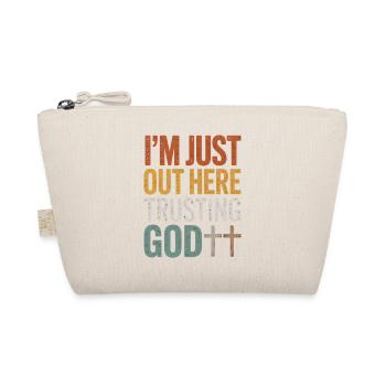 I trust in God here - Organic Pouch - nature - Front