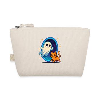 Ghost cat through star portal - Organic Pouch - nature - Front