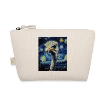 Oiseau Autruche Style Van Gogh Nuit étoilée - Trousse biologique - nature - Devant