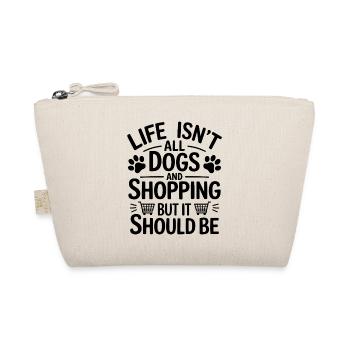 Shopping Dire Chiens Drôle Shopping Cadeau - Trousse biologique - nature - Devant