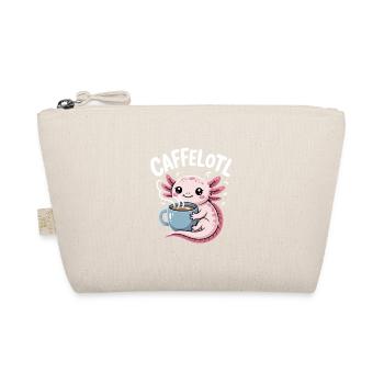 Caffelotl Axolotl Mit Kaffee Koffein Humor - Bio-Täschchen - Natur - Vorne