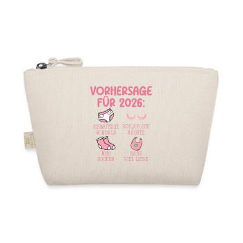 Expectant Mother 2026 PREDICTION Funny - Organic Pouch - nature - Front