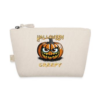HALLOWEEN PUMPKIN CREEPY - Organic Pouch - nature - Front