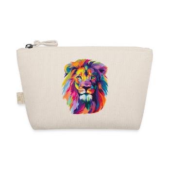 Lion Tête de Lion Coloré Pop Art - Trousse biologique - nature - Devant