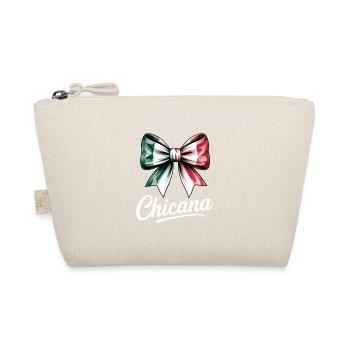 Chicana Bow Italien Flagge Design - Bio-Täschchen - Natur - Vorne